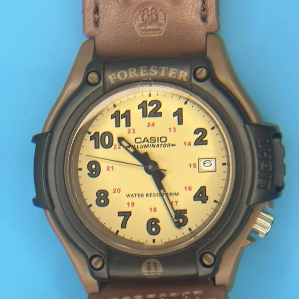 Casio FT500WC-5BV, Forester, Illuminator Watch, Beige Strap, Date, 100 Meter WR - Picture 1 of 7